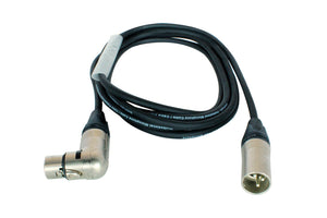 NFRXX Tour Series Microphone Cables - XLR M to XLR F Connectors, Right Angle